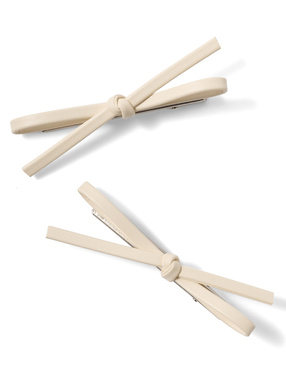 レザーリボンクリップ2個セット