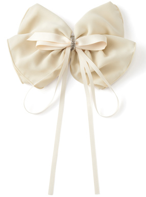 シフォンサテンリボンバレッタ