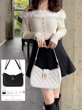 2Wayキルティングショルダーバッグ