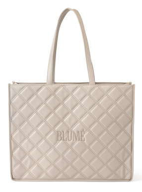 キルティングロゴ刺繍トートバッグ