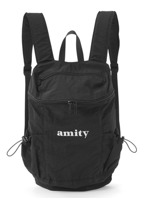 ロゴプリントナイロンリュック