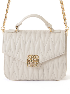 2Wayロゴプレートキルティングバッグ