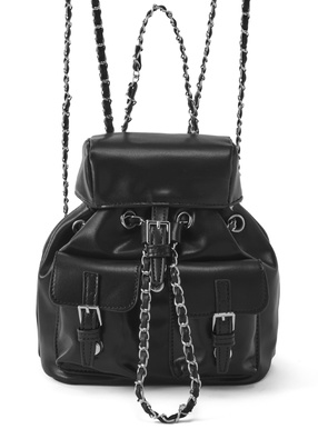 ダブルポケットチェーンショルダーミニリュック