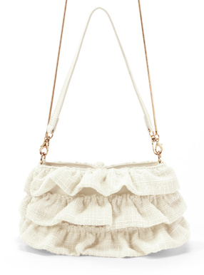 2Wayツイードフリルミニバッグ