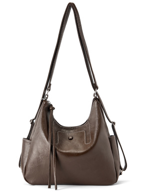 2Way配色ステッチレザーバッグ