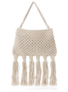 タッセルフリンジネットバッグ