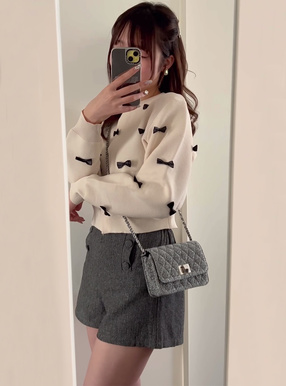 メタリックキルティングショルダーバッグ