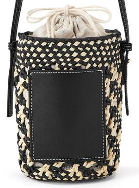 ペーパーショルダー巾着かごバッグ