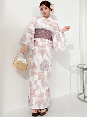 水彩花柄浴衣セット[fy006] | レディースファッション通販のグレイル 