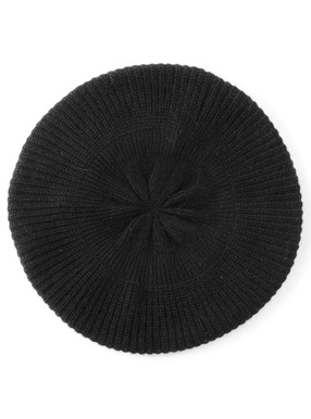 ウール混ニットベレー帽