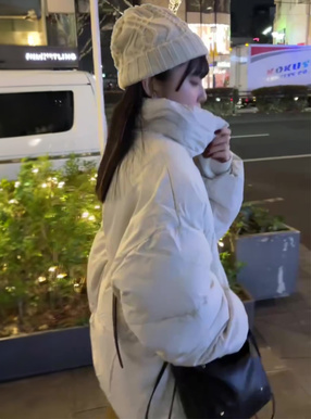 ケーブル編みニット帽