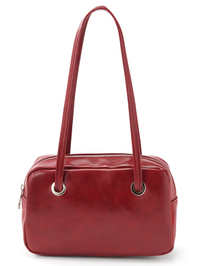 レザースクエアショルダーバッグ