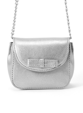 リボンレザーショルダーミニバッグ