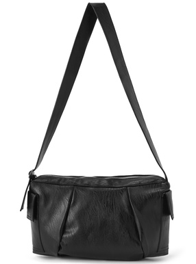 スクエアレザーショルダーバッグ