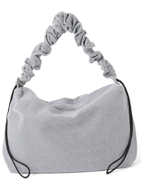 ラメドロストハンドルバッグ