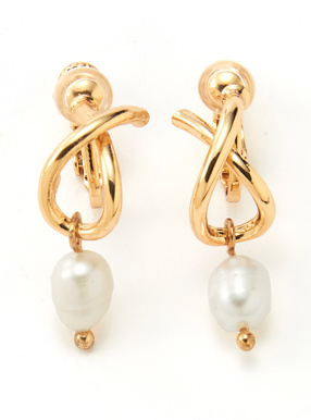 パールツイストイヤリング