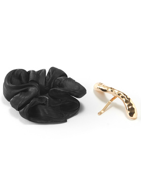 シュシュ×ニュアンスメタルヘアカフ2点セット