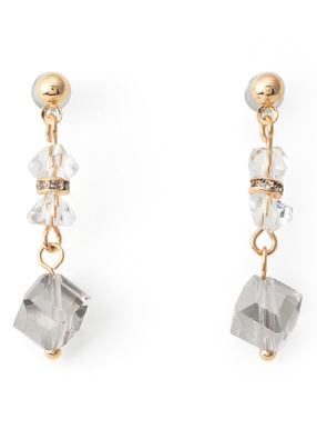 クリアストーンビジューピアス