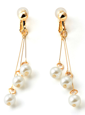 スティックパールイヤリング