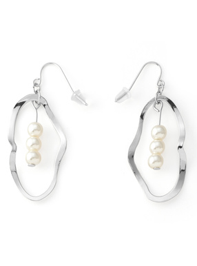 パールフープピアス