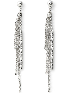 チェーンスティックロングピアス