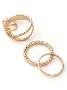 ツイストハートリング3点セット