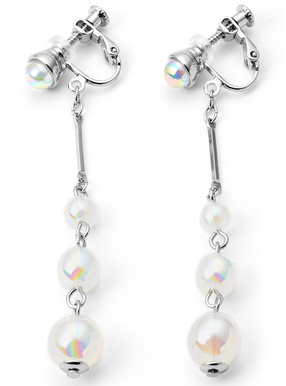 ビーズチェーンイヤリング