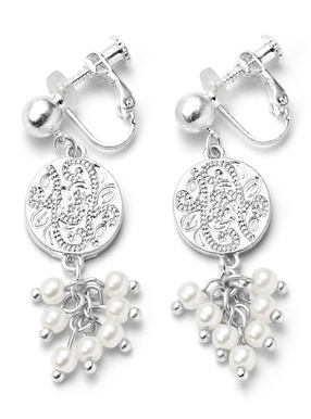 サークルパールイヤリング