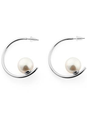 パールフープピアス