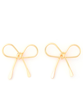 ラインリボンピアス