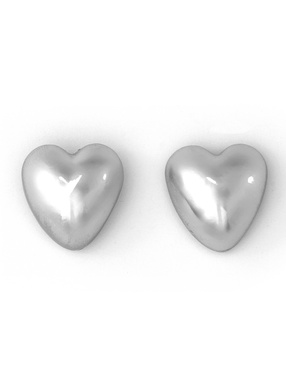 ぷっくりハートピアス