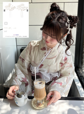 パールビジューフラワーヘアピン2点セット