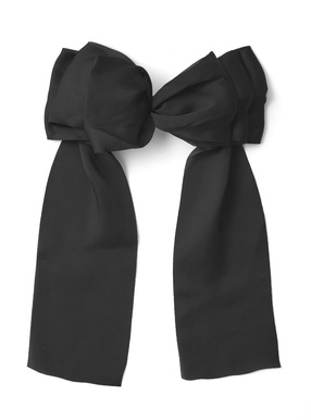 サテンリボンバレッタ