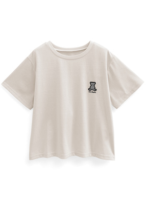 テディベア刺繍Tシャツ