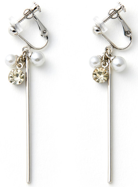 パールビジュースティックイヤリング