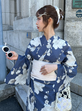 牡丹浴衣セット