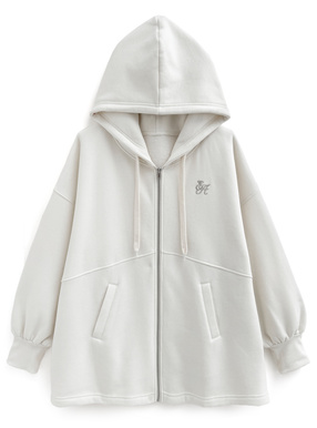 ロゴ刺繍ビッグスウェットパーカー