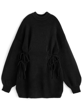 リボンニットワンピース