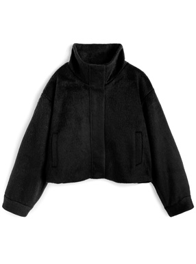 ハイネックシャギーブルゾン