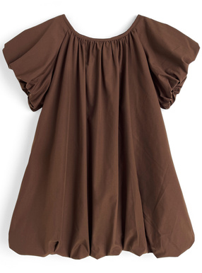 バックリボンバルーンミニワンピース