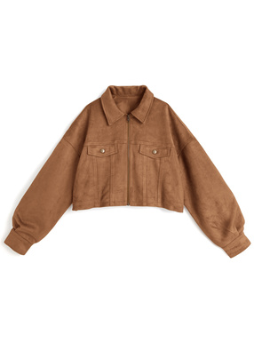スエードブルゾン