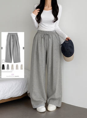 タックワイドパンツ