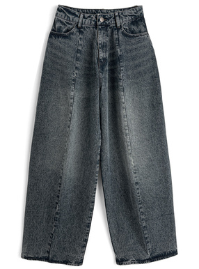 バレルレッグデニムパンツ