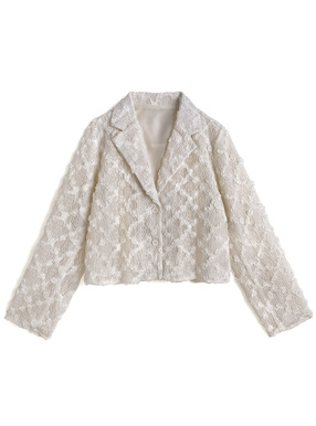 ローズモチーフメッシュジャケット