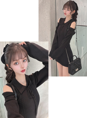 ボレロ×ノースリーブミニワンピースアンサンブル