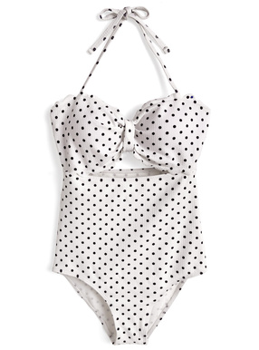 ホルターネックリボンワンピース水着