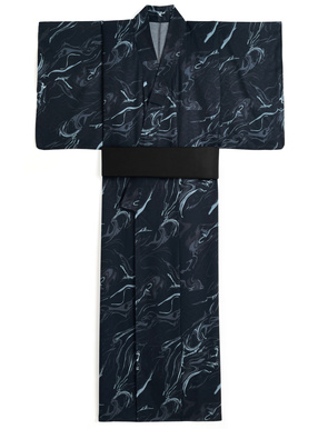 マーブル柄メンズ浴衣セット
