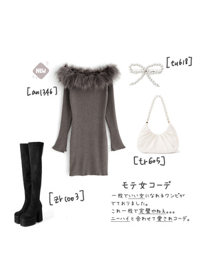 パールリボンヘアクリップ