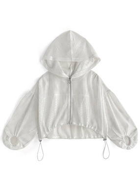 メッシュドロストパーカー