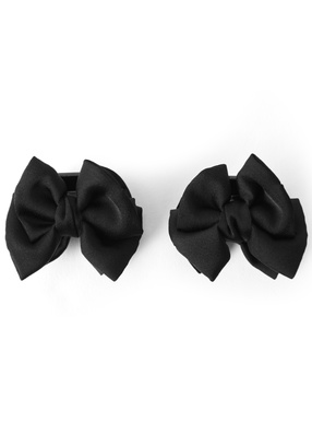 リボンヘアクリップ2点セット